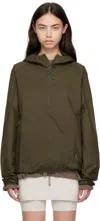 Roa Khaki Packable Wind Jacket In Brown