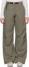 Roa Khaki Shaped Knee Sport Pants In Green