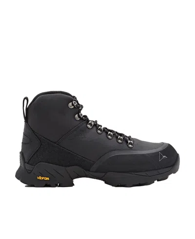 ROA ROA ROUND-TOE LACE-UP BOOTS