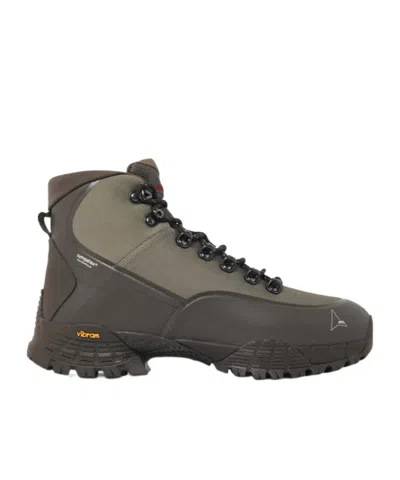Roa Lace-up Boots In Green