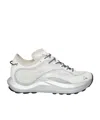 Roa White Fabric Athletic Sneakers In White