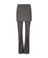 Roa Women Skort Stretch Nylon Trousers In Black