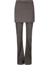 Roa Women Skort Stretch Nylon Trousers In Grau