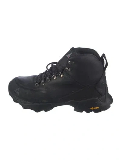 Pre-owned Roa Leather Hiking Boots In Black
