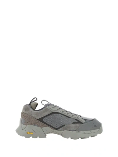 Roa Lhakpa Logo-embroidered Sneakers In Grey