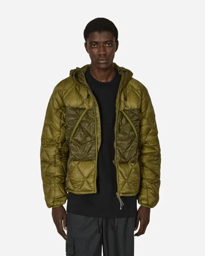 Roa Khaki Lightweight Down Jacket In Green
