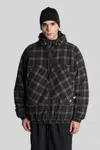 Roa Logger Wool Primaloft Checked Jacket In Black