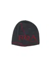 Roa Logo Wool Beanie In Black