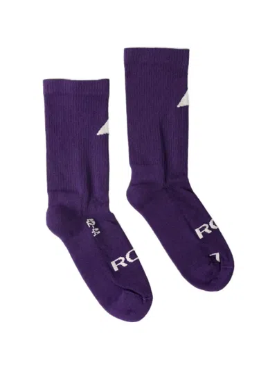Roa Logo Biofil Socks In Purple