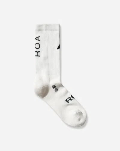 Roa Logo Biofil Socks In White