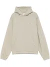Roa Logo Embroidered Long Sleeved Hoodie In Neutrals