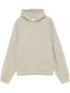 Roa Logo Embroidered Long Sleeved Hoodie In Neutrals
