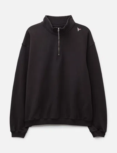 Roa Logo Half Zip Sweater In Black
