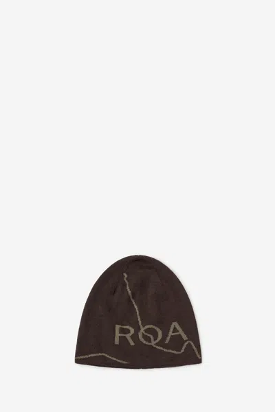 Roa Logo Hats In Brown