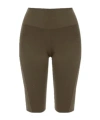 Roa Logo Tight Shorts In Brown