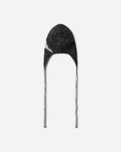 Roa Logo Mohair Bonnet Beanie In Black