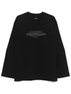 Roa Long Sleeve Graphic T-shirt In Blk0001 - Black