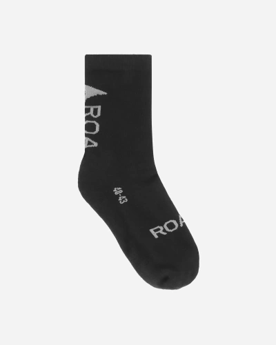 Roa Logo Socks Black In Beige
