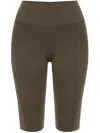 Roa Logo Tight Shorts In Green