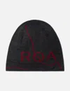 Roa Logo Wool Beanie In Black