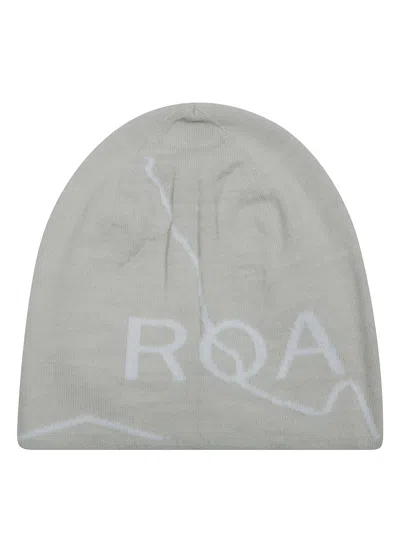 Roa Logo Wool Beanie In Gray