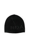 Roa Logo Wool Beanie In Black