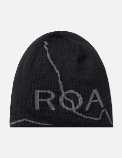 Roa Logo Wool Beanie In Black/黑色/블랙/ブラック