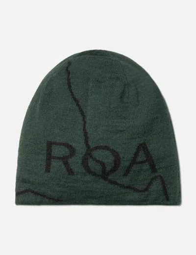 Roa Logo Wool Beanie In Green/绿色/綠色/그린/グリーン
