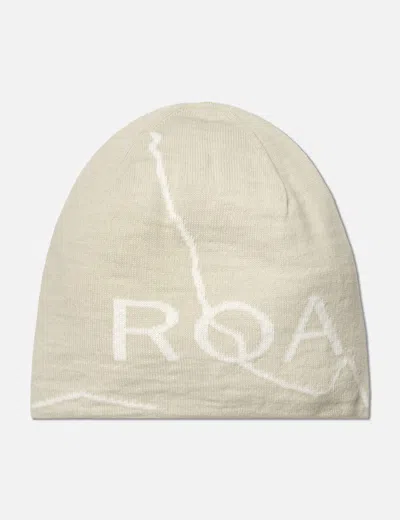 Roa Logo Wool Beanie In White/白色/화이트/ホワイト