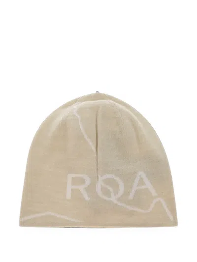 Roa Logo-intarsia Beanie Hat In Neutral