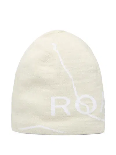 Roa Logo-intarsia Beanie Hat In Neutral
