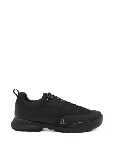 Roa Logo-print Panelled Sneakers In Black