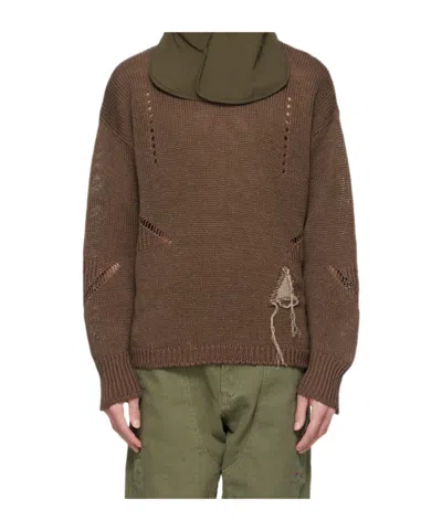 Roa Long-sleeved Sweater In Green