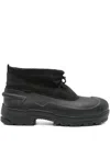 Roa Low Rubber Calf-suede Boots In Black