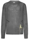 Roa Hemp Crewneck Sweater Grey In Grigio