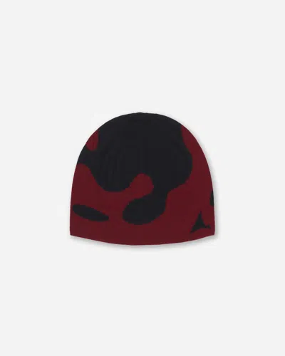 Roa Magma Wool Beanie Dark In Red