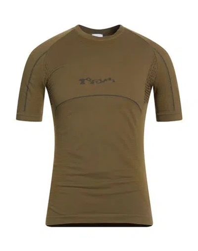 Roa Man T-shirt Military Green Size M Polyamide, Elastane In Brown