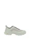Roa Leather Detail Round Toe Sneakers In White