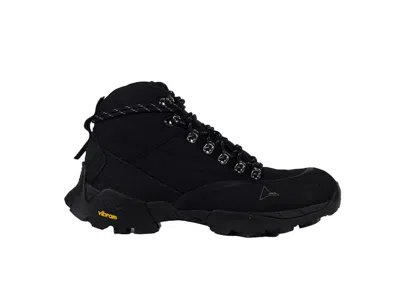 Pre-owned Roa Men's  Andreas Strap Sneakers In Black