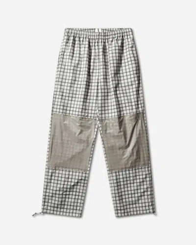 Roa Men S Aaair Floweave Printed Check Elasticated Waistband Pants In Multi