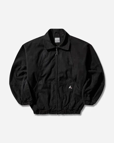 Roa Men S Ash Canvas Jacket Washed In Black