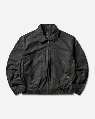 Roa Men S Pilot Waxed Canvas Jacket Dark In Green