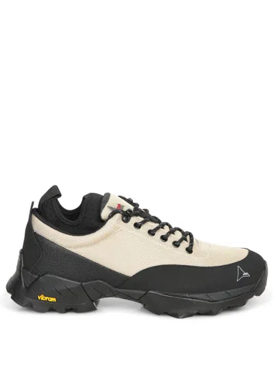 Roa Multilayer Technical Fabric Sneakers In Beige