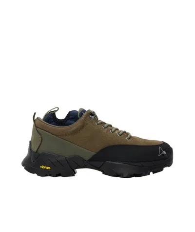 Roa Khaki Neal Sneakers In Grey Blue