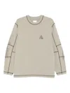 Roa Neolith Stitch Organic Long Sleeve Clothing In Neutral