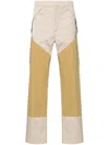 ROA NEUTRAL PANELLED STRAIGHT-LEG TROUSERS