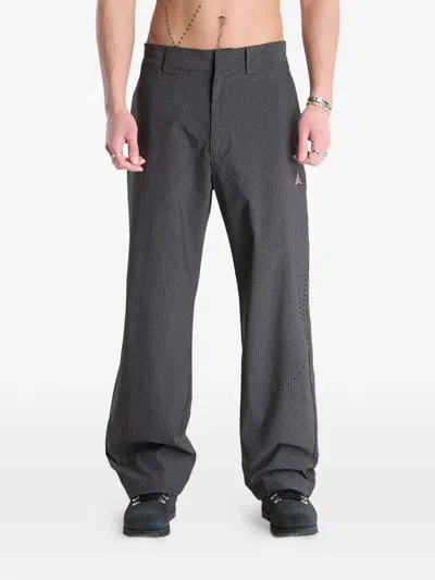 Roa Numb Pinstriped Trousers In Gray