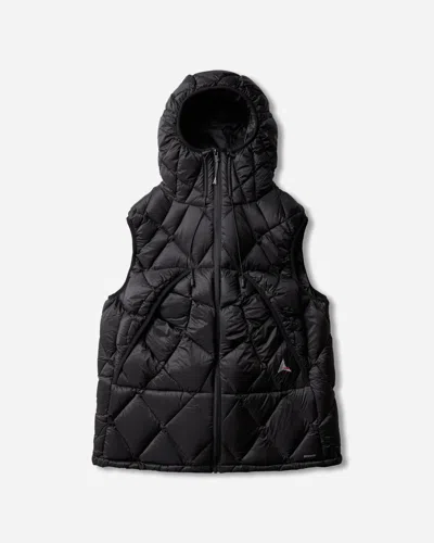 Roa Nuna 800 Fill Power Hooded Down Vest In Black