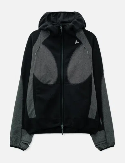 Roa Ocular Polartec Thermal Pro Zip Up Hoodie In Blue