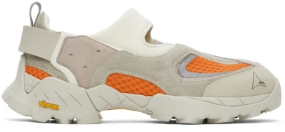 Roa Off-white & Orange Rozes Sneakers In Sand Orange Mty0001
